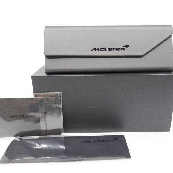 McLaren MLSUPS22 C02 Chrome/Orange/Brown Shield, New Unisex Sunglasses. - Picture 9 of 9